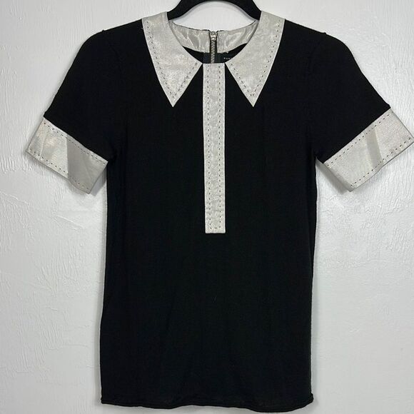 Marc By Marc Jacobs Cashmere Blend Collared Short Sleeve Sweater Size XS - Picture 1 of 8